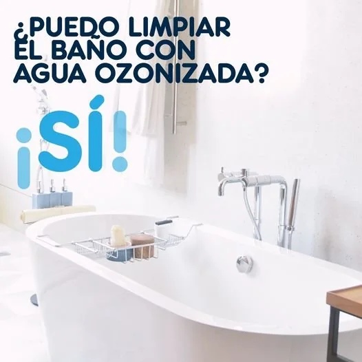 limpiar baño agua ozonizada