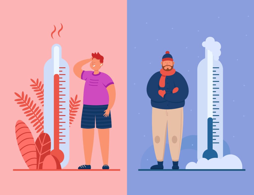 regulador de temperatura en el cuerpo